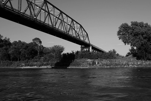 nebraska bridge bw river missouri decatur