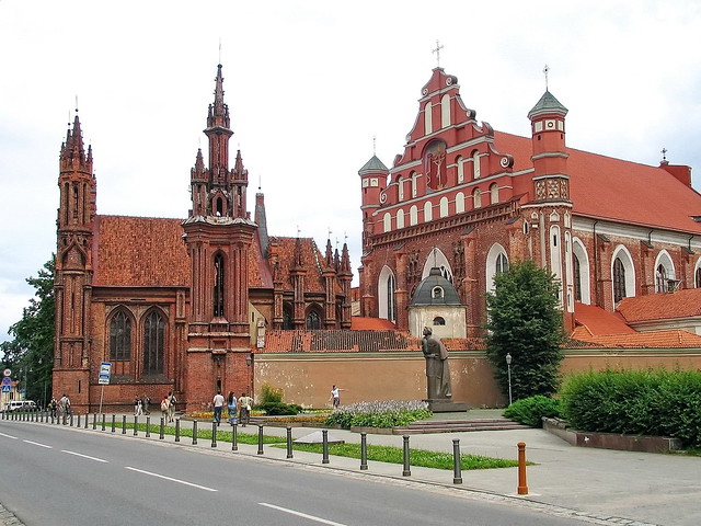 Church of St. Anne, Church of St. Francis and St. Bernard, Vilnius, Lithuania