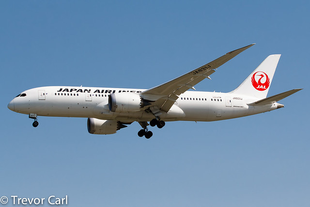 Japan Airlines - JAL | JA831J | Boeing 787-8 Dreamliner | YVR | CYVR