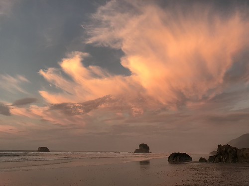 Crazy clouds at sunset, Granity West Coast NZ by Madam48, 