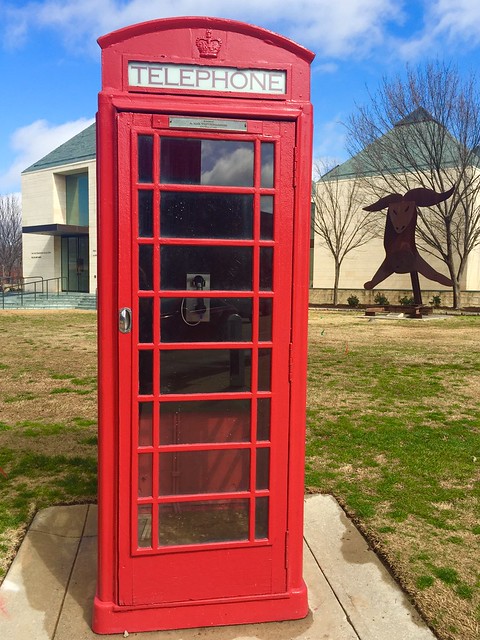 British phone booth on OU campus