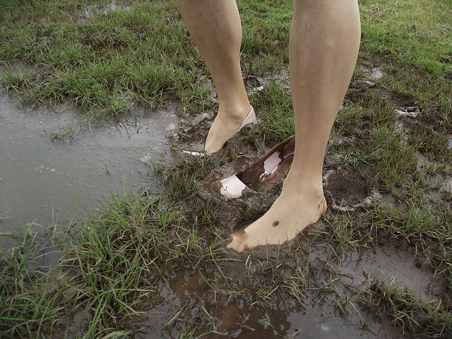 muddy heels