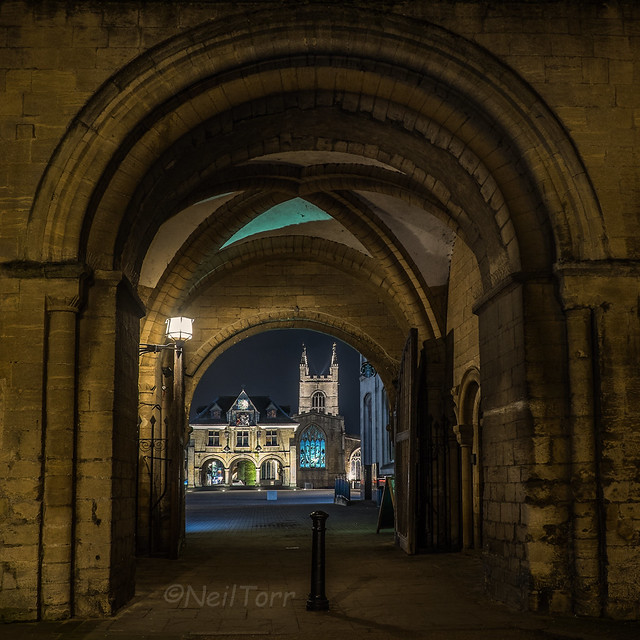 Cathedral Square Through the Norman Arch - Feb 2018