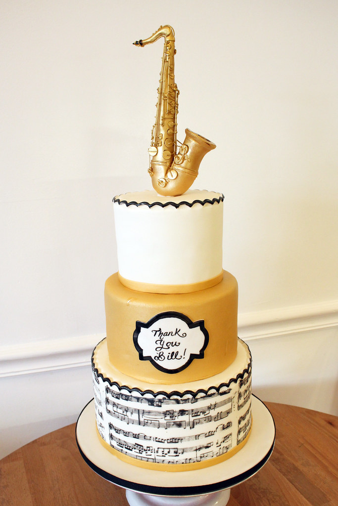 TC0246 Happy Birthday Saxophone Party Wedding Birthday Acrylic Cake Topper  Cupcake Toppers Decor Set 11 pcs