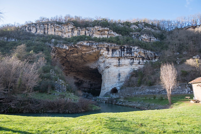 L'entrée de la grotte du Mas d'Azil