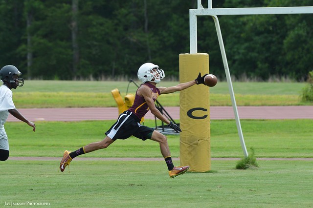 Just out of reach - 7 on 7 scrimmage