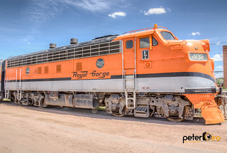 Royal Gorge Scenic Railway Engine in Canon City, Colorado