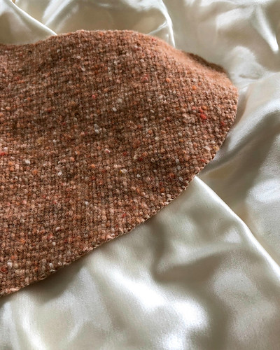 Cutting into some heavy wool fabric. | by vintage laura