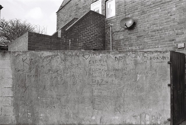 02 Vandalized wall, Knottingley
