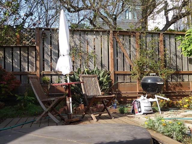 San Francisco, CA, Noe Valley, My Son's Backyard Hot Tub and Outdoor Dining Area