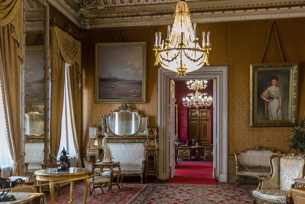 A photo of the inside of Vladimir Palace in St. Petersburg.