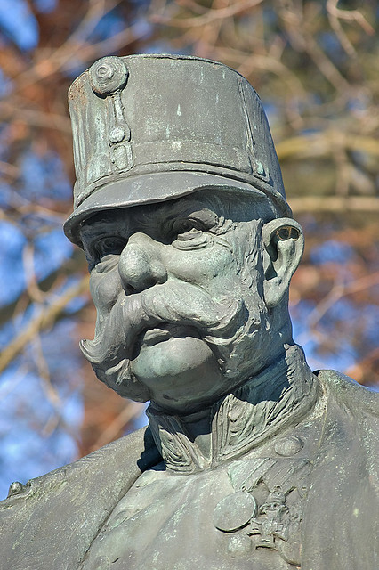 Kaiser Franz Joseph I statue, Bergisel, Innsbruck - 28 Jan 2011