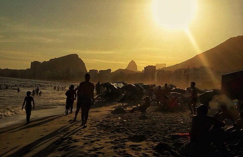 7dwf landscapephotography sunset silhouettes copacabana beach seaside