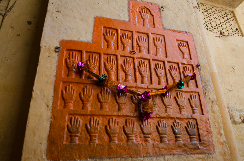 Mehrangarh Fort -  Sati Hand prints