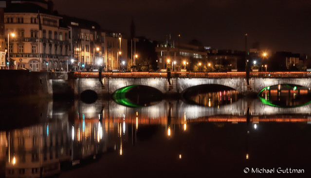 Grattan Bridge in Dublin Ireland