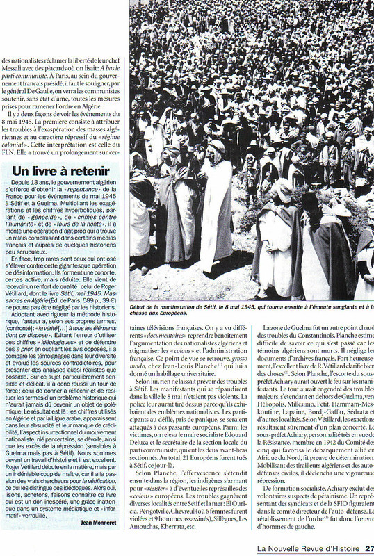 2 - L'insurrection du 8 mai 1945, en Algérie