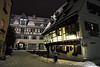 Crooked house in winter (Schiefes Haus im Winter) by peterwarhier