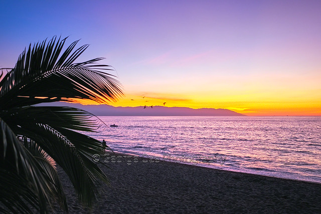 Los Muertos Beach Sunset, Puerto Vallarta, Mexico