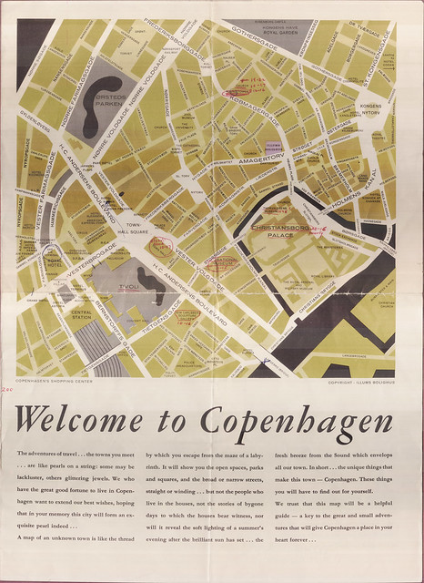 Illums Bolighus 1960s Copenhagen tourist brochure (2/3)