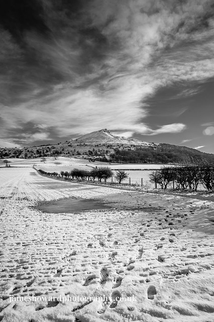Roseberry Topping in the snow