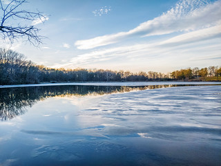 Icy lake