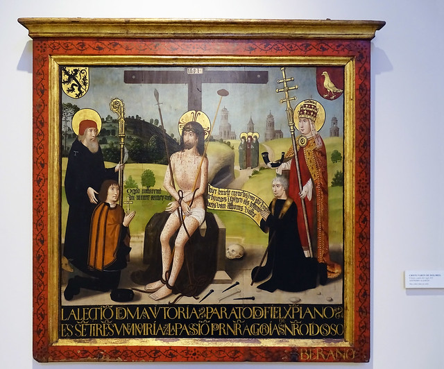 Museo Catedral de Burgos Pinturas Cristo varon de Dolores anonimo aleman s. XV