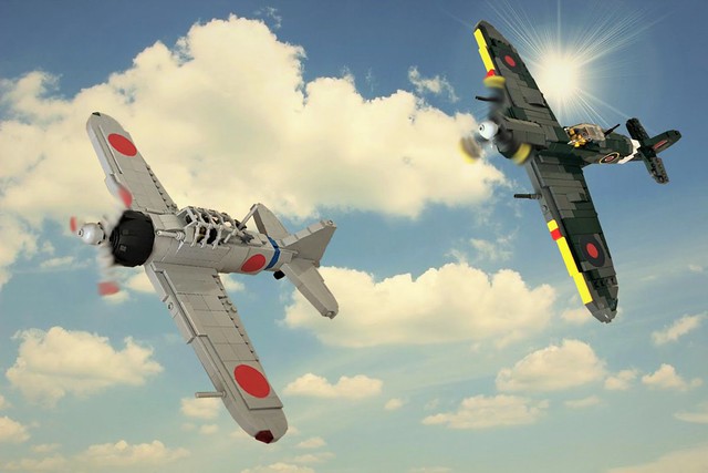 My Lego Spitfire Vs BM Zero Fighter