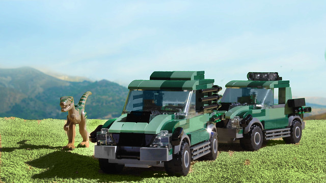 Lego Jurassic Park TLW Mercedes Benz MOC