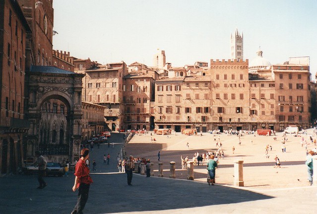 1988 Italy // Wandern in der Toskana // Siena // Ich