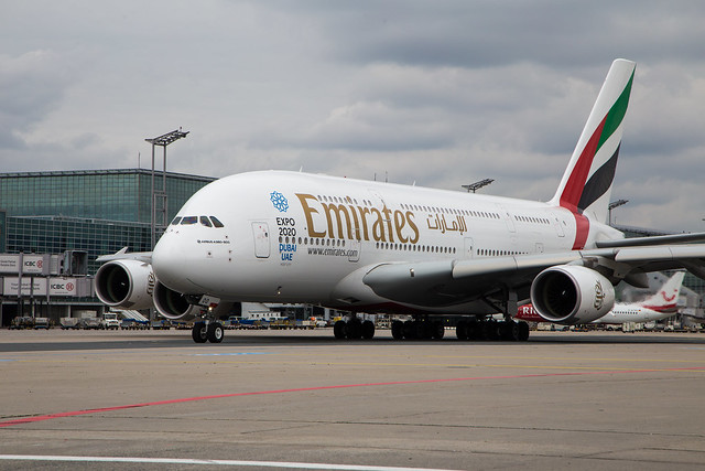 Frankfurt Airport: Emirates (EK / UAE) |  Airbus A380-861 A388 | A6-EOO | MSN 190