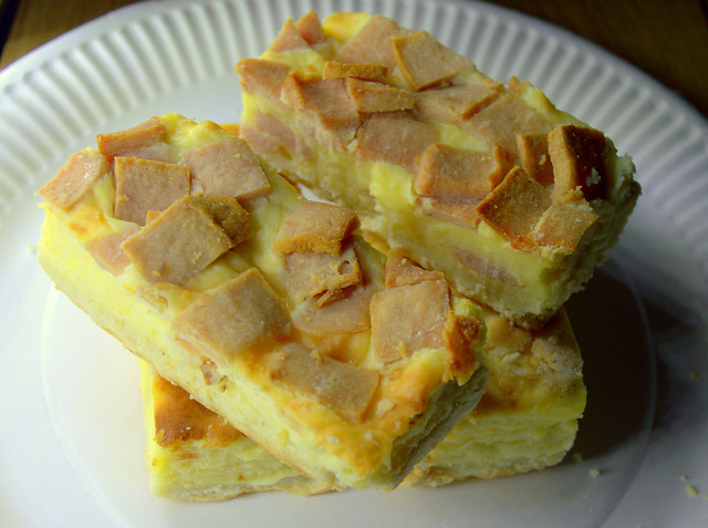 Ham and Cheese Quiche Slices