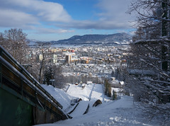 Ski Jumping Ramp K90 above the town of Frenštát.