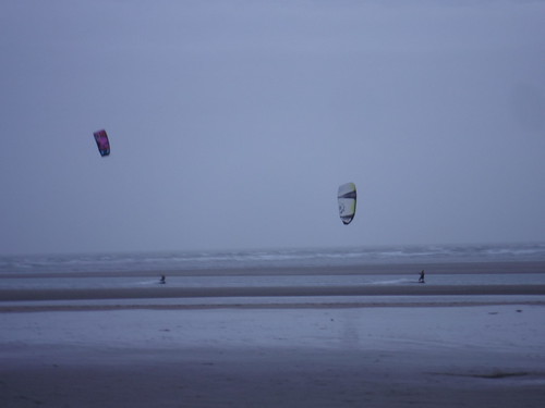 Kite Surfers, West Wittering Beach SWC Walk 167 - New Lipchis Way: Chichester to West Wittering and East Head