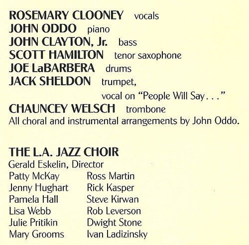 Rosemary Clooney CD, 1990
