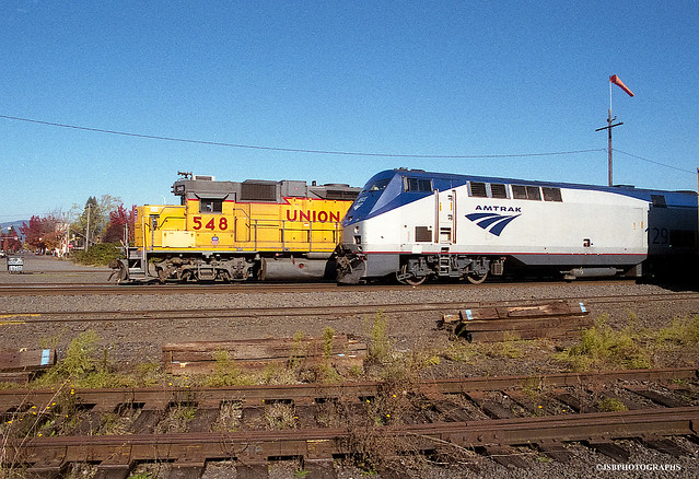 Amtrak passing - film
