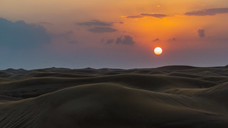 Sunset in The Desert