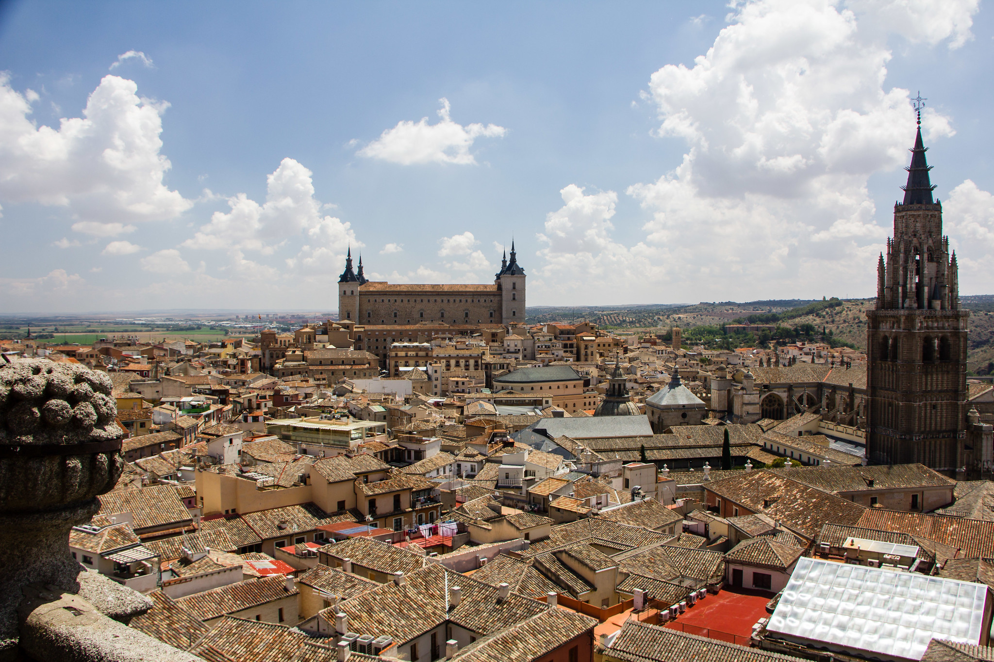 Vistas del Alcazar, Catedral y ciudad de Toledo