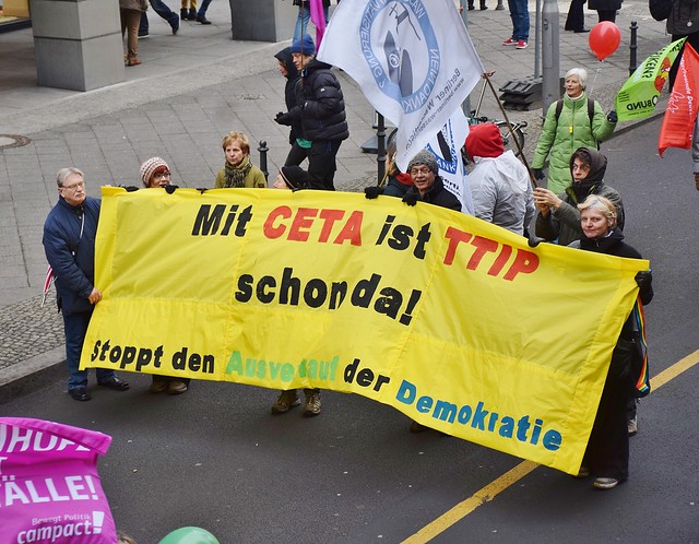 21.01.17: Bündnis TTIP | CETA | TISA stoppen! bei Demo Wir haben es satt