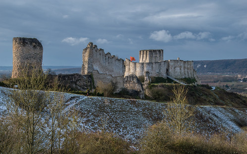 châteaugaillard andelys normandie eure laseine france castle sky bluesky
