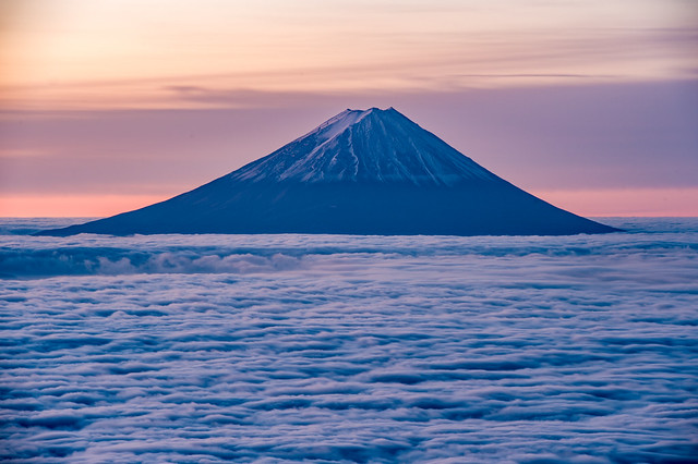 Fuji on the sea of clouds