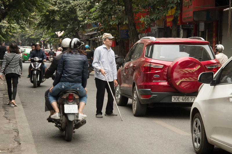 Crossing the Street in Vietnam