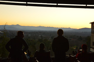 The view from the sunset patio at the Grove Inn