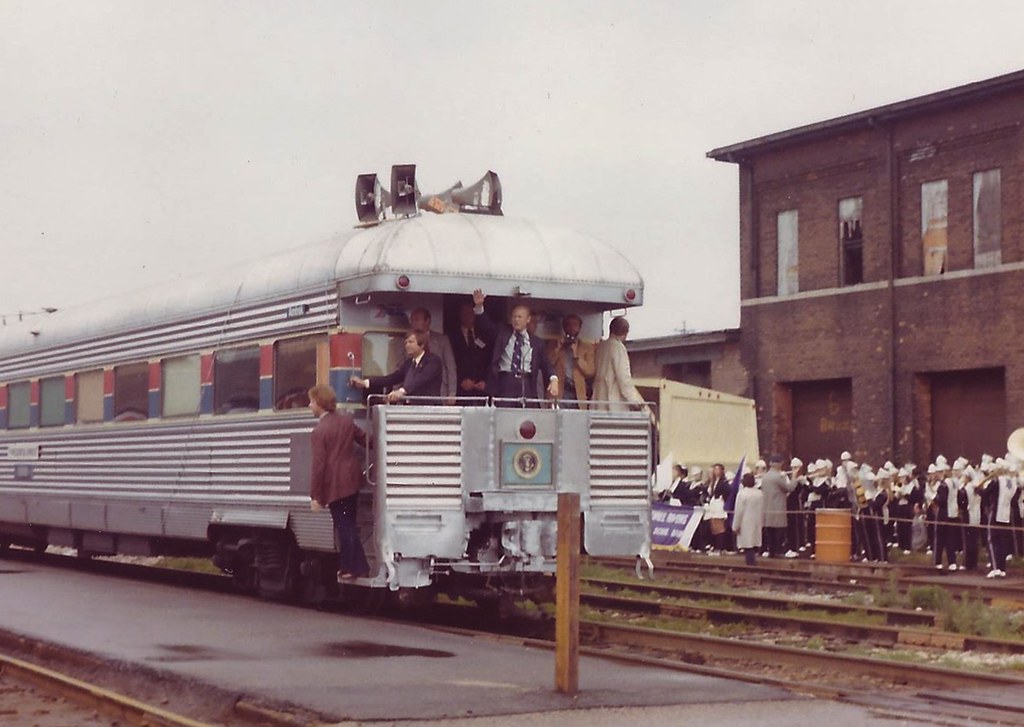 Gerald Riley Train variouszf-3 | Gerald Ford on his 1976 Presidential train cam… | Flickr
