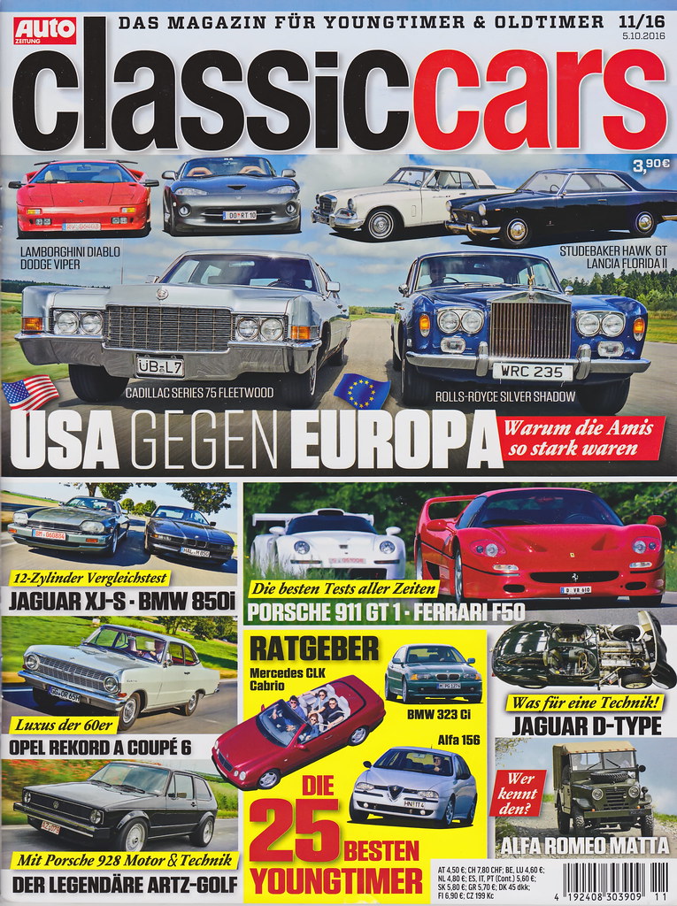 Image of Auto Zeitung - Classic Cars - 2016-11 - Cover