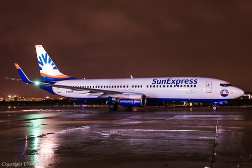 SunExpress Germany D-ASXR HAJ at Night | by U. Heinze