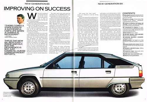 Catalogue Citroën Break BX Entreprise 1986 - Édition Janvier 1986, 6 Pages, Occasion, Document Vintage