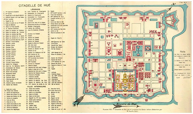 PLANCHE VIII - Citadelle de Hué, par le Lieutenant du Génie Jullien (Réduction par M Nguyễn-Thứ)