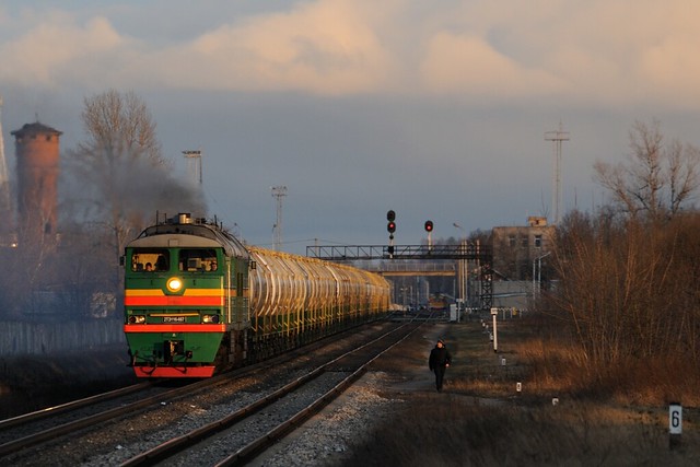 2TE116 departing Daugavpils