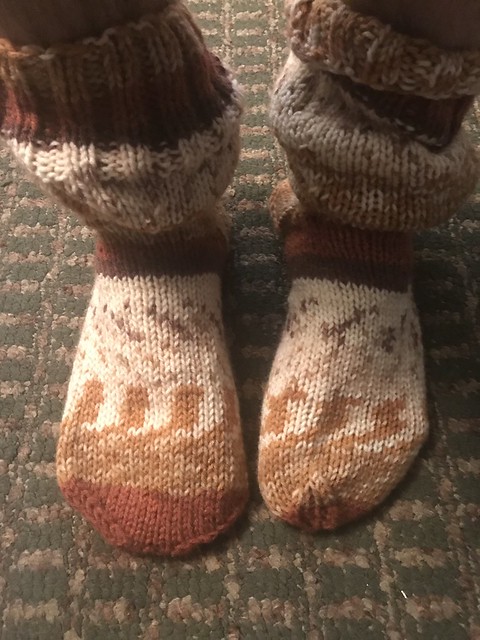 Brown Wool Socks by Tangles