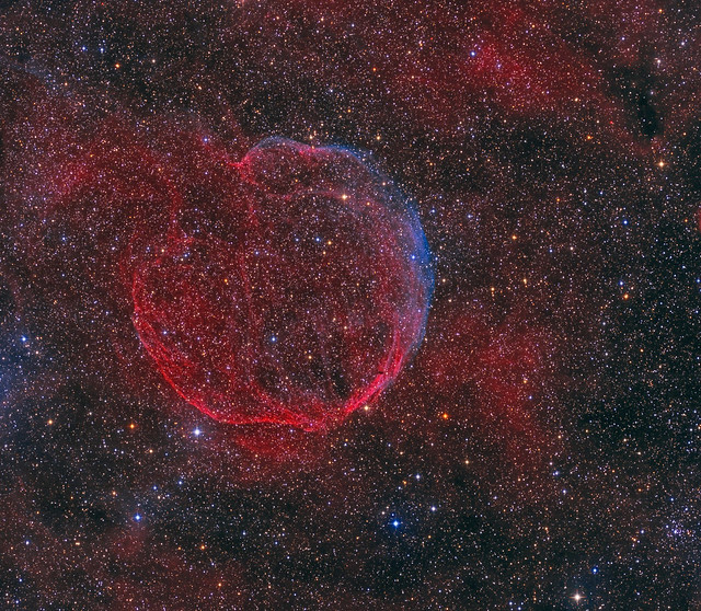Supernova remnant CTB 1 in Cassiopeia